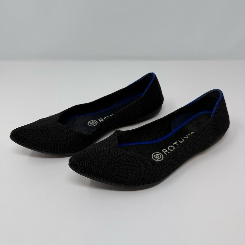 Rothy's The Point Loafer Women's 6 Black Flats Business Casual Loafers